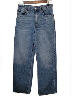 Madewell Perfect Vintage Wide-Leg Jeans Size 27 High Rise Medium Wash Denim